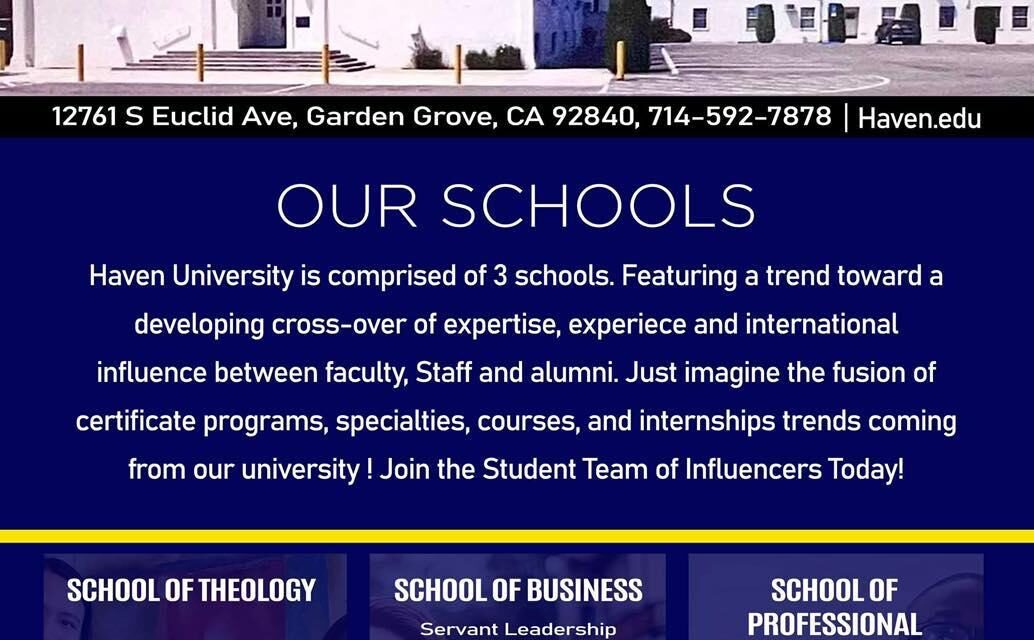 Haven University – Finish Your Degree and Level Up Your Ministry!