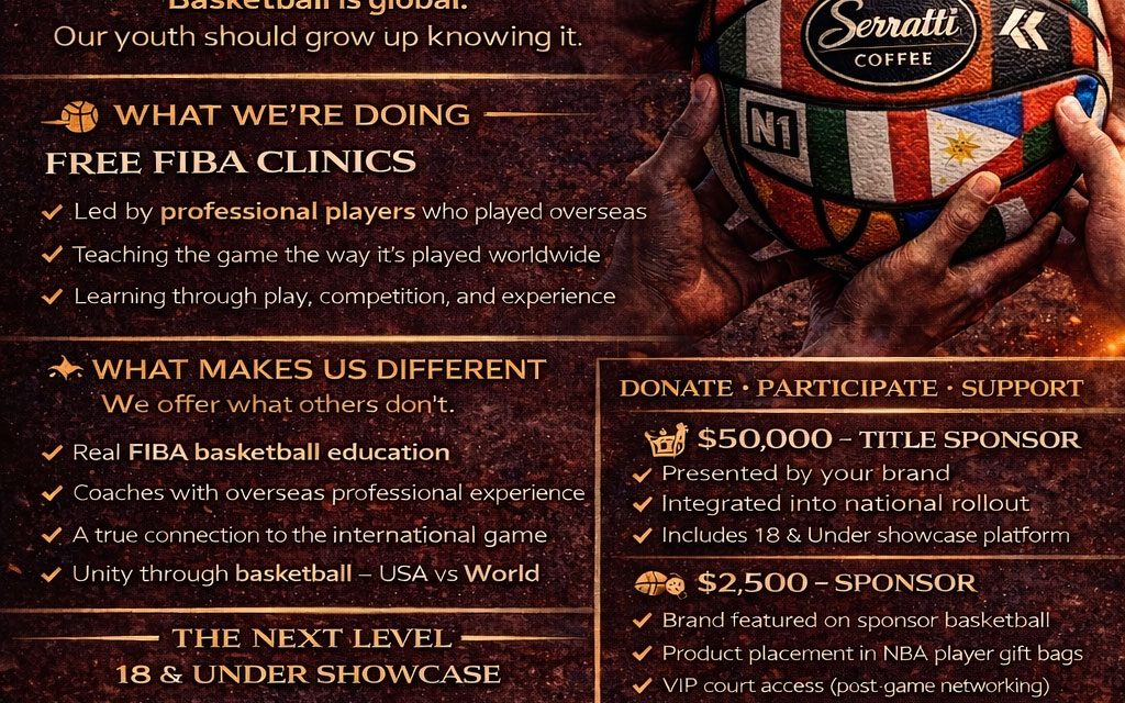Destination 2028: HoopShots Euro Academy Free Youth Clinics & 18U Showcase